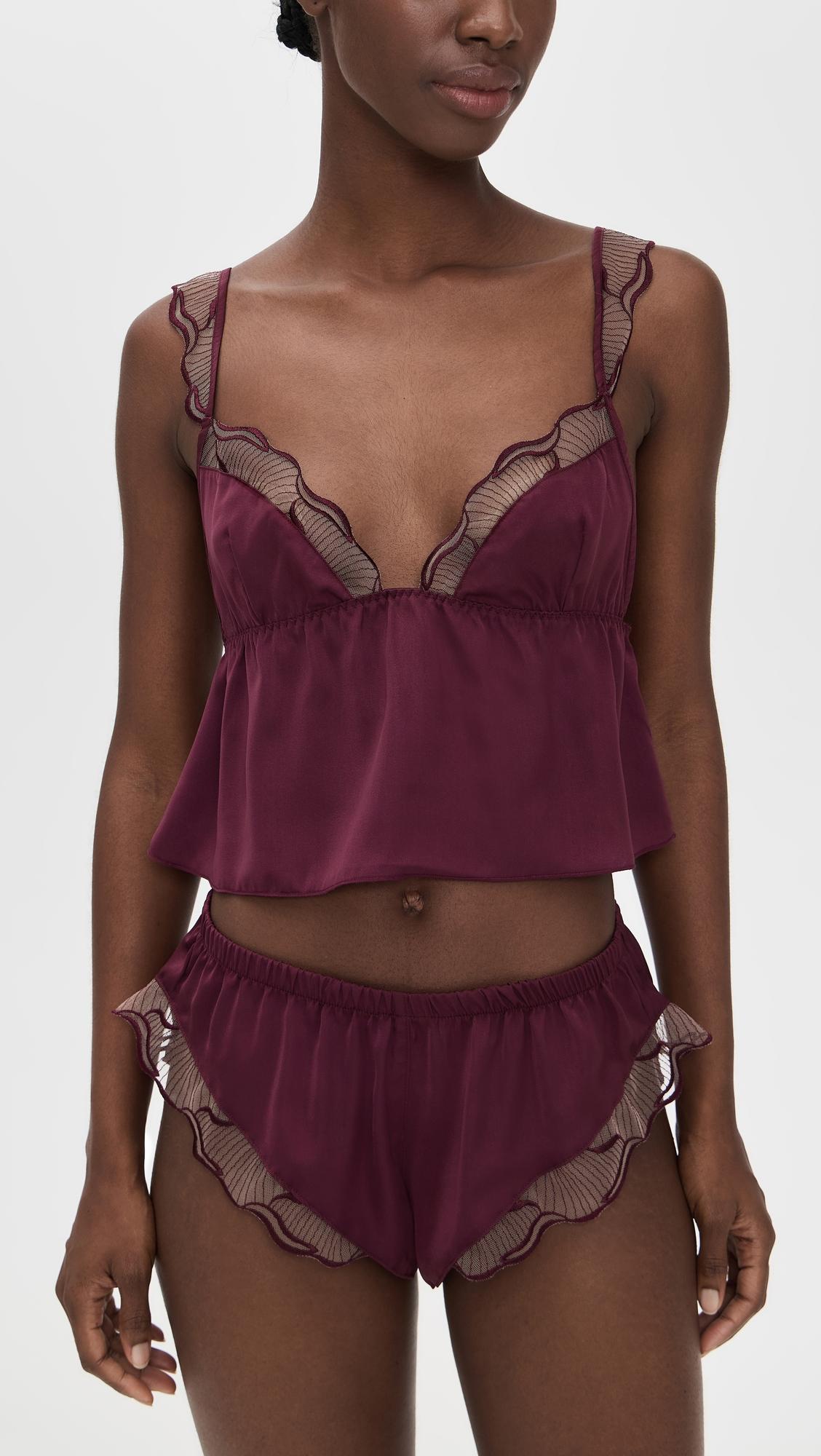 marabel luxury satin cami and shorts set