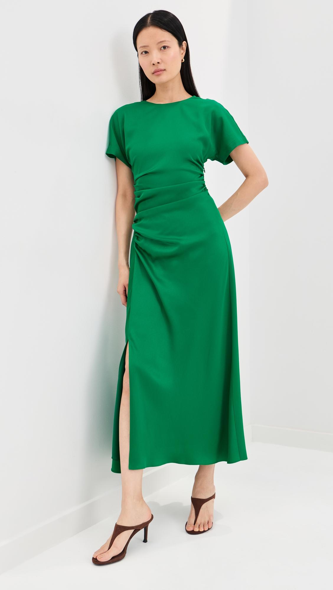 marabella draped midi dress
