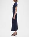 marabella draped short-sleeve midi dress