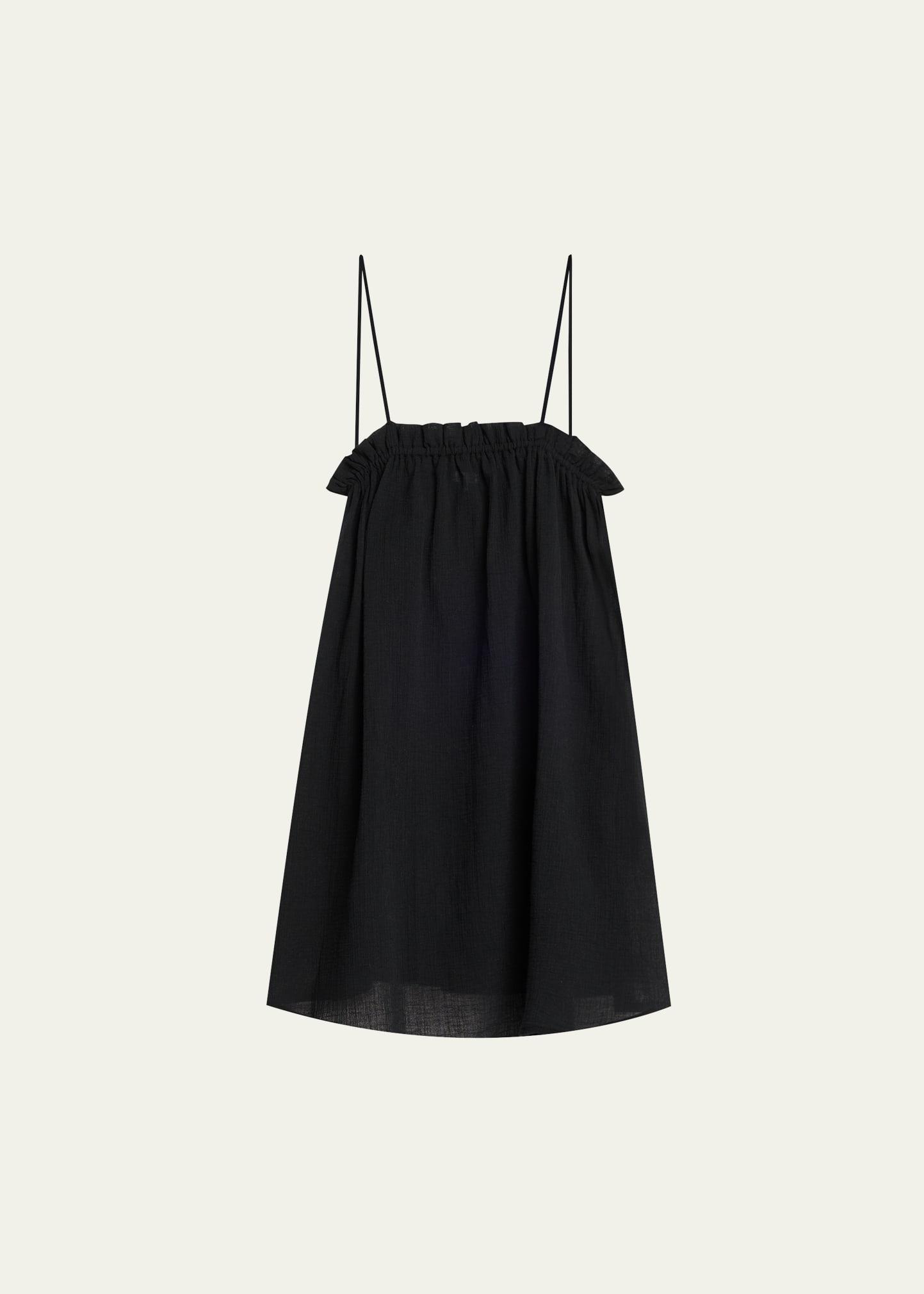 maradona ruffle cotton gauze chemise