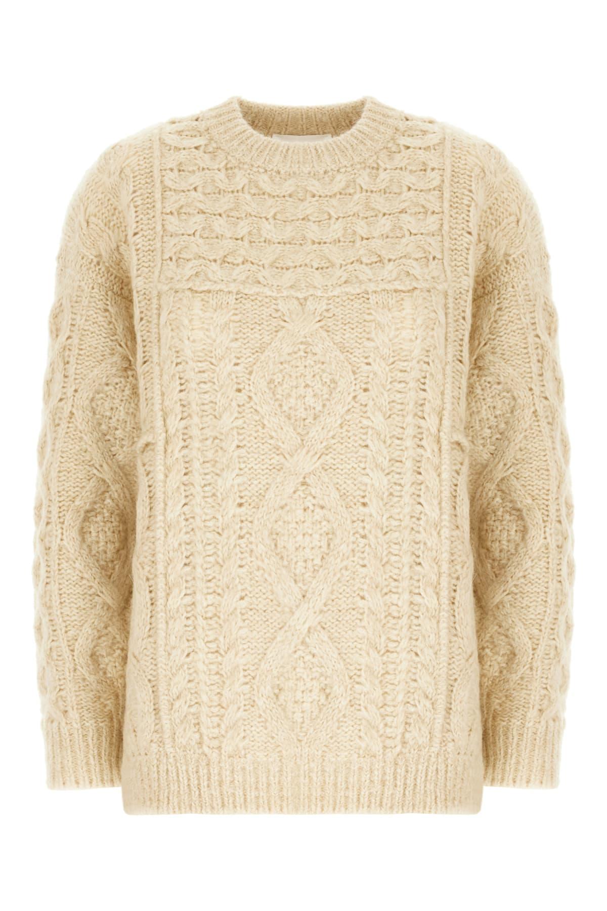 marant étoile beige acrylic blend sweater