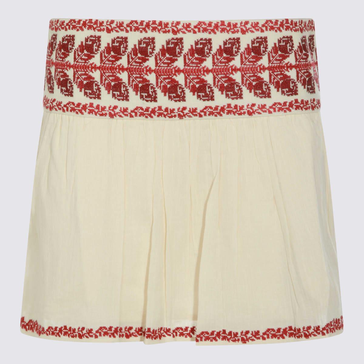 marant étoile beige mini skirt