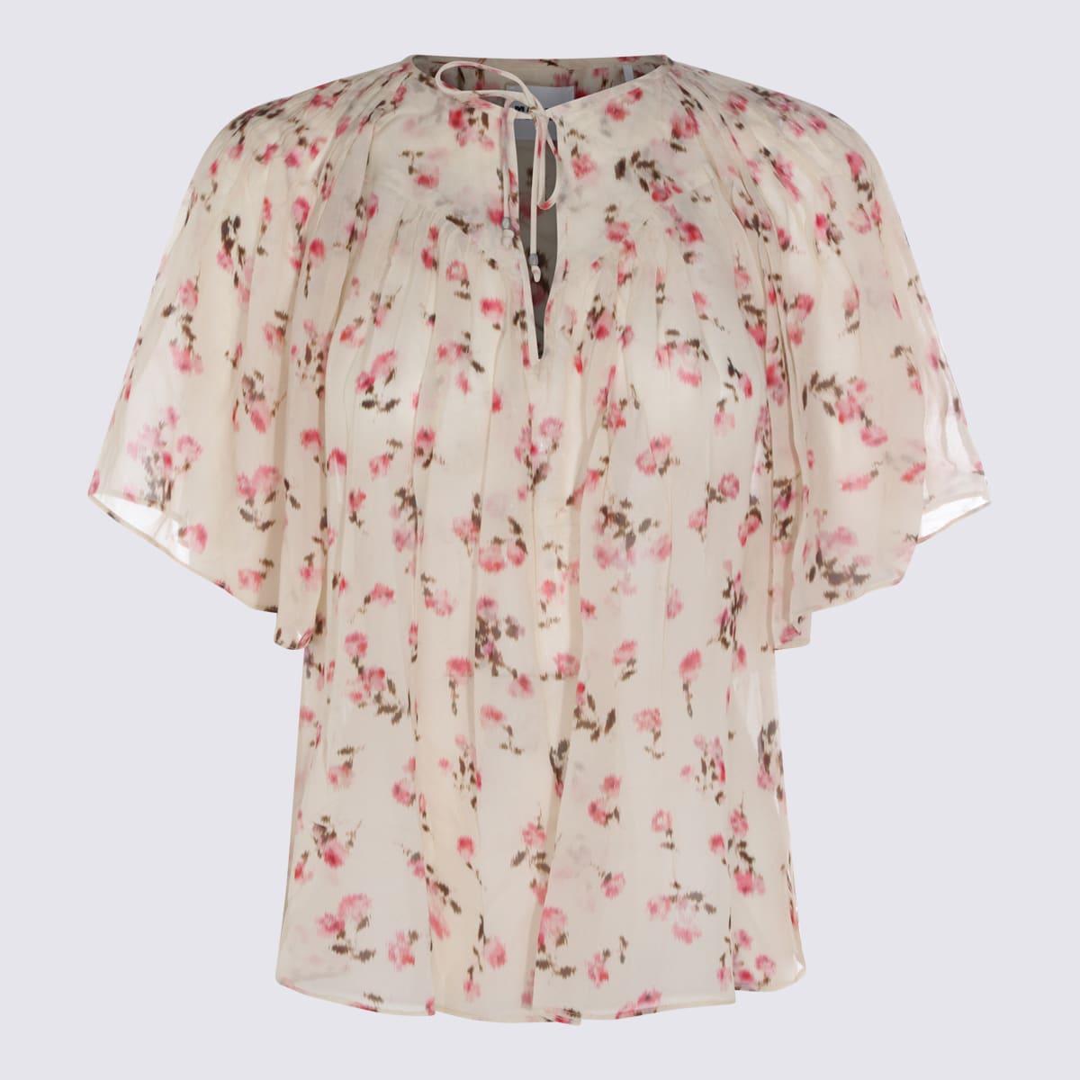 marant étoile beige viscose top