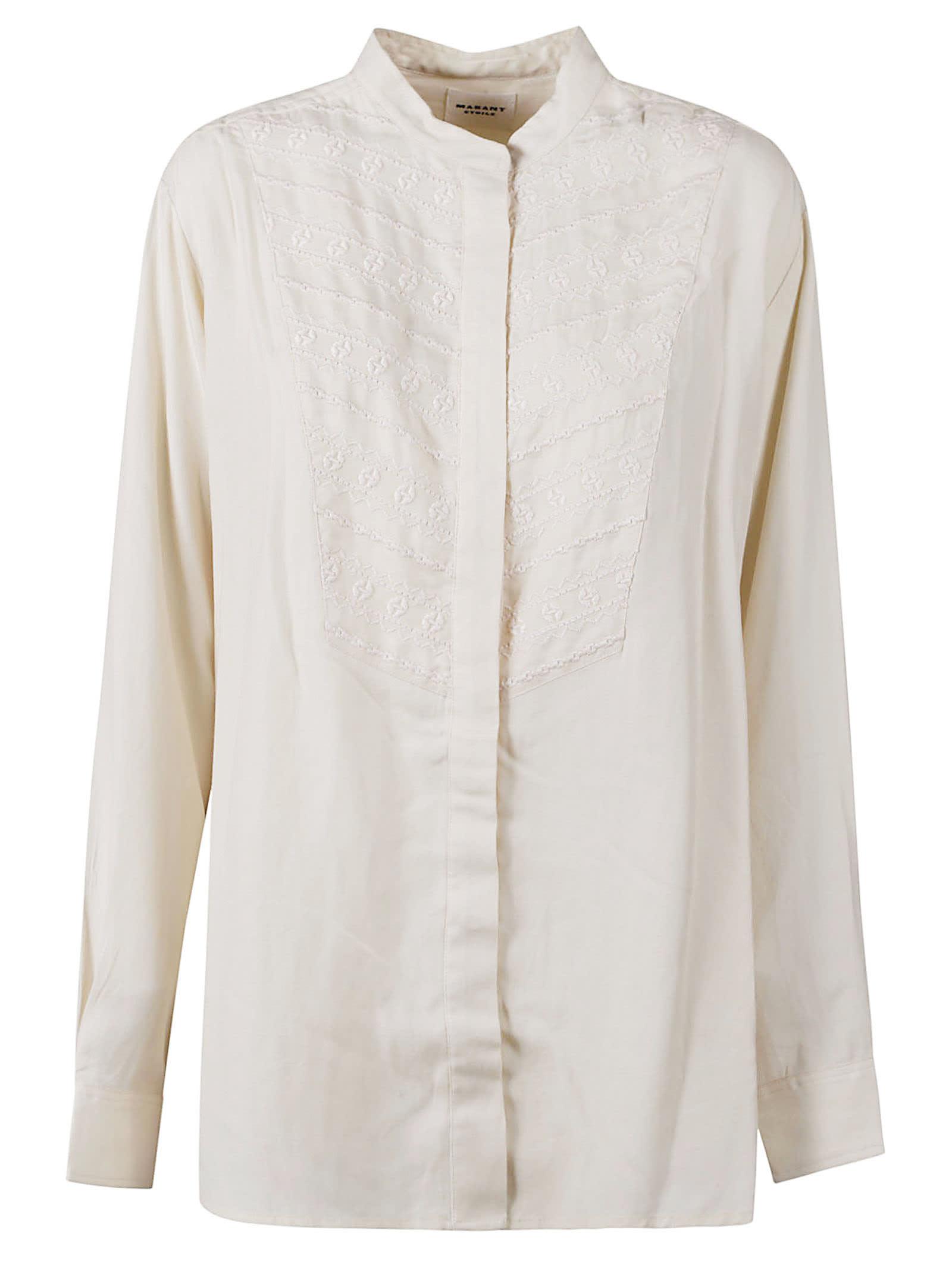 marant étoile britten embroidered shirt