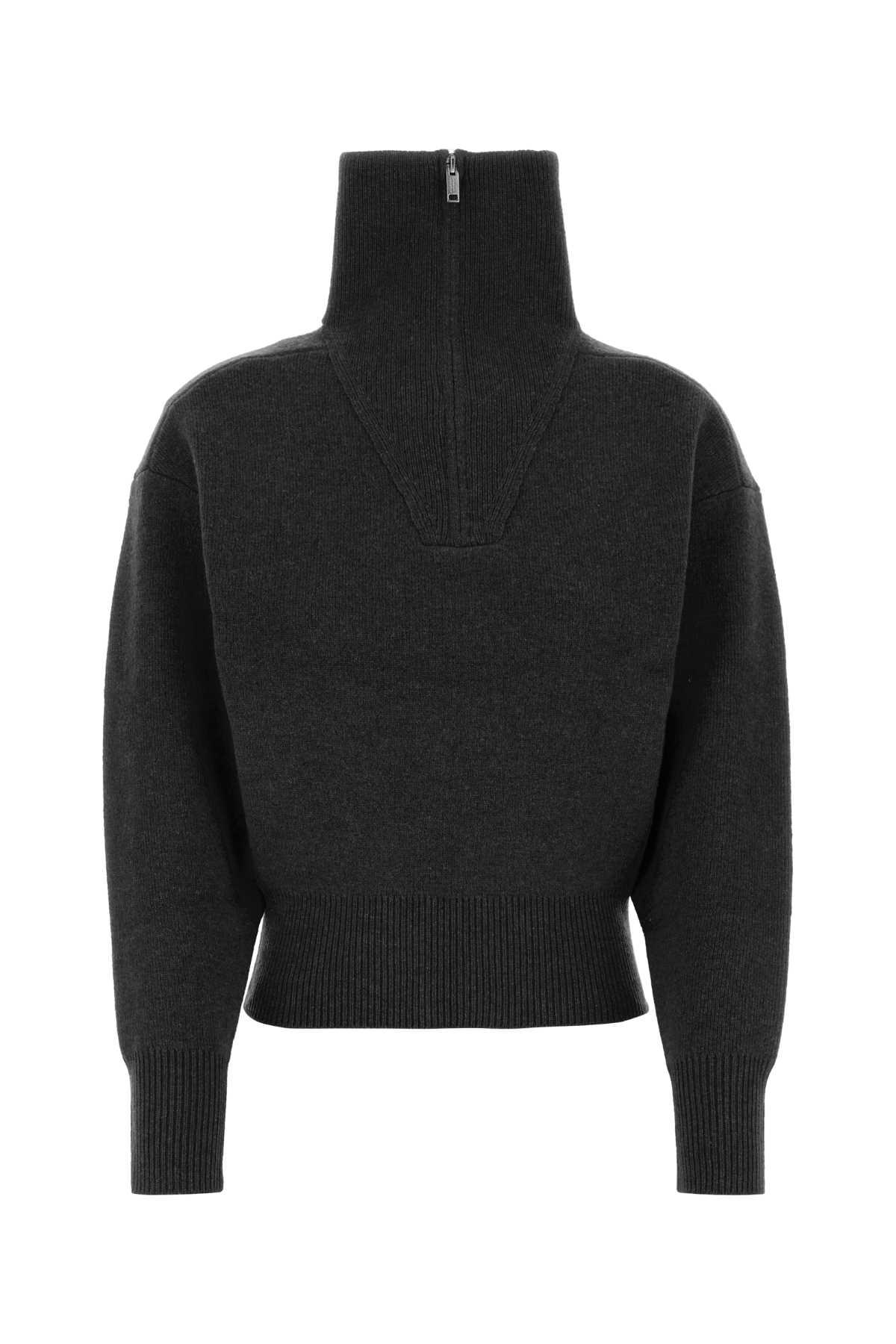 marant étoile charcoal stretch wool blend laranne sweater