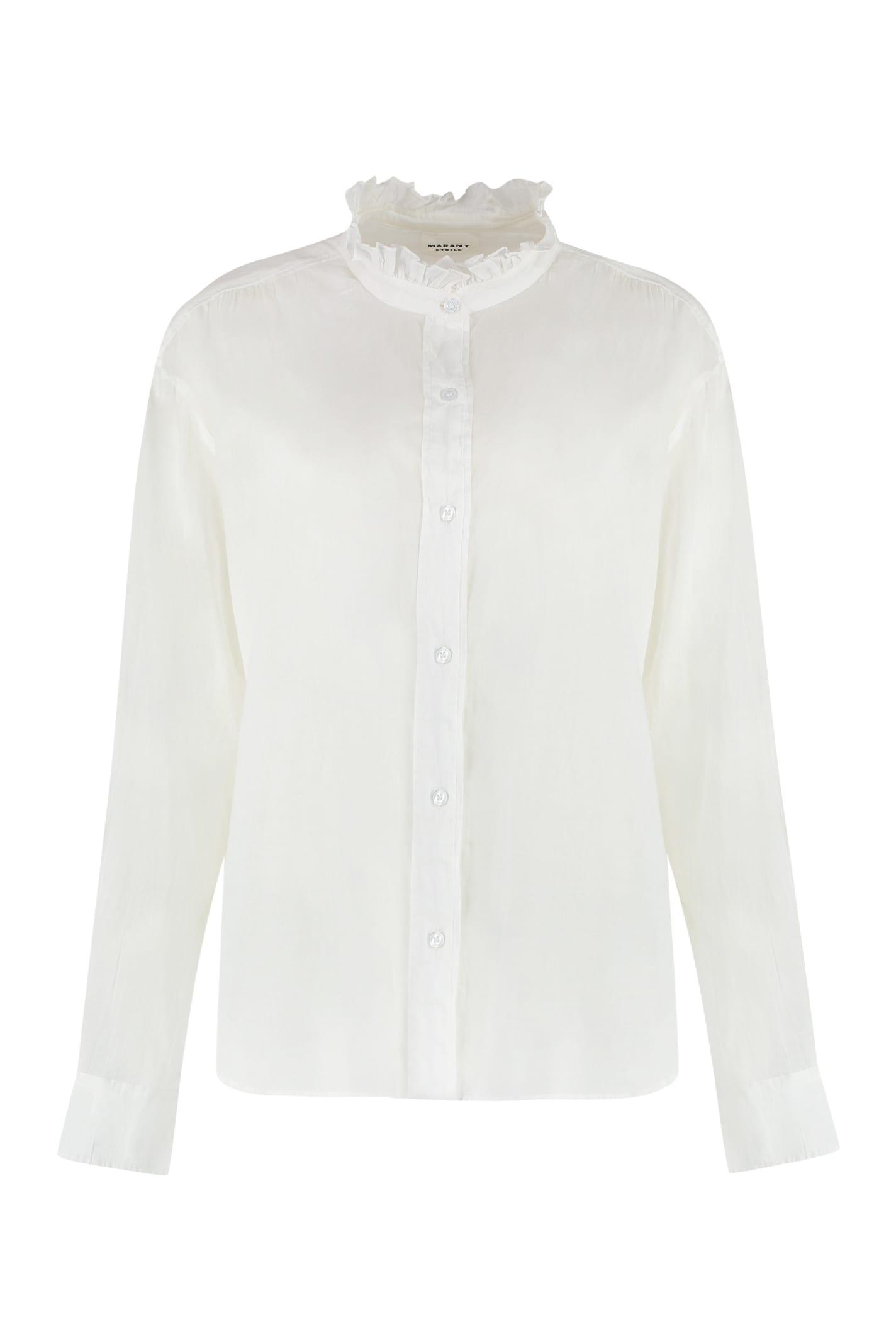 marant étoile gamble cotton shirt