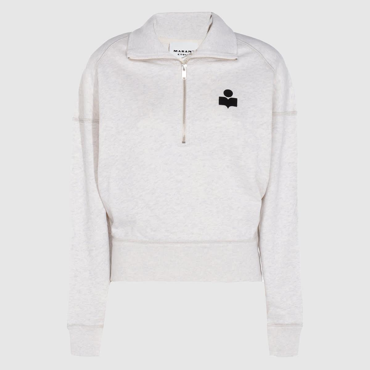 marant étoile grey cotton sweatshirt