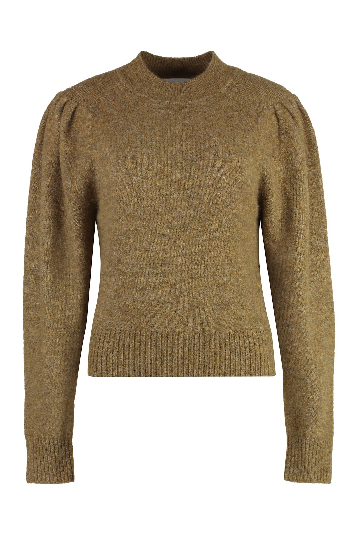 marant étoile honey wool-blend crew-neck sweater