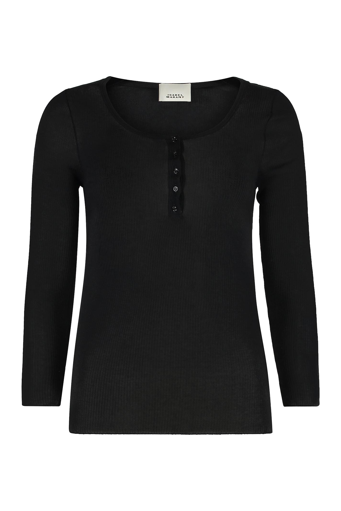 marant étoile lamylic long sleeve top