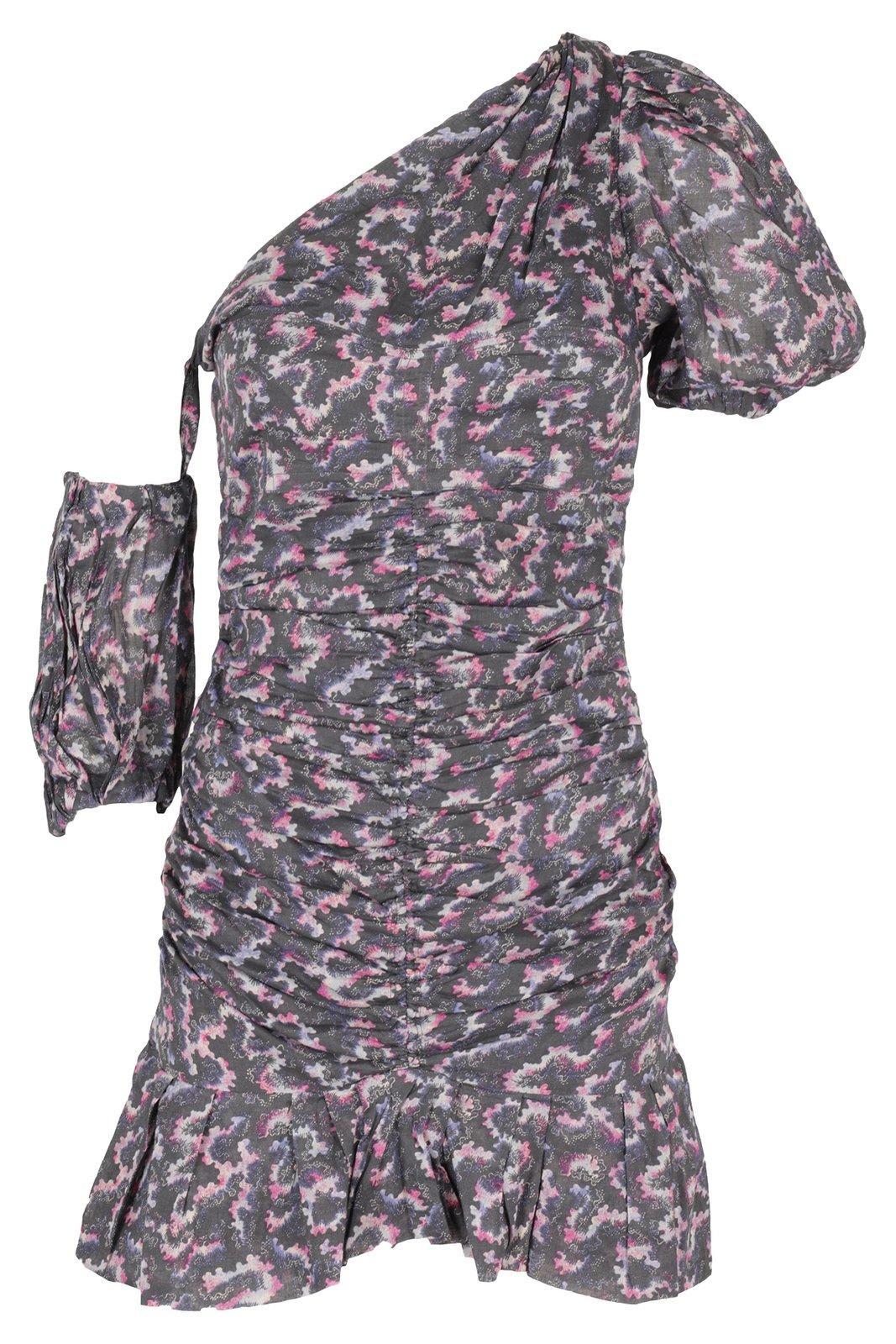 marant étoile lecia asymmetric mini dress