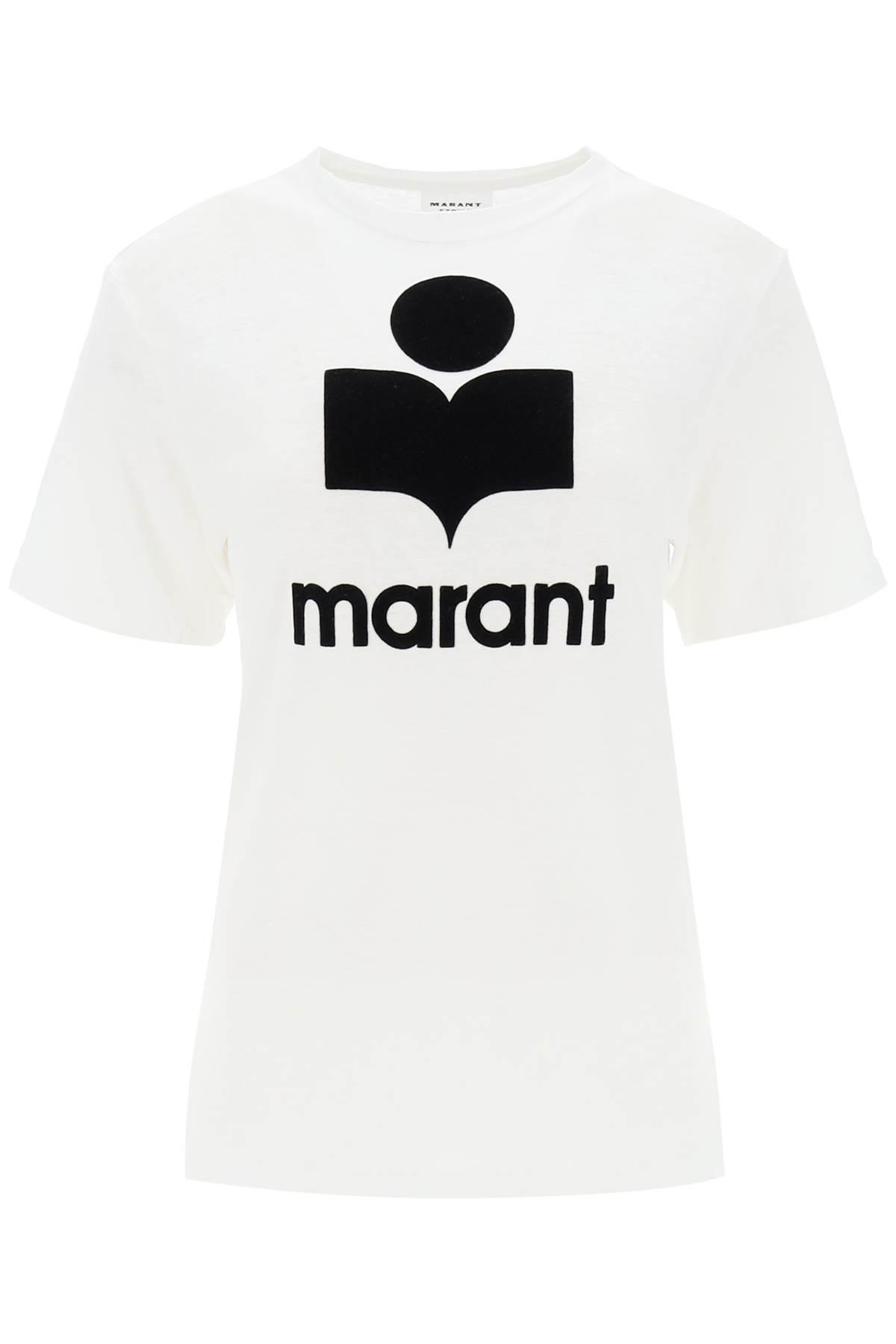 marant étoile logo-printed crewneck t-shirt