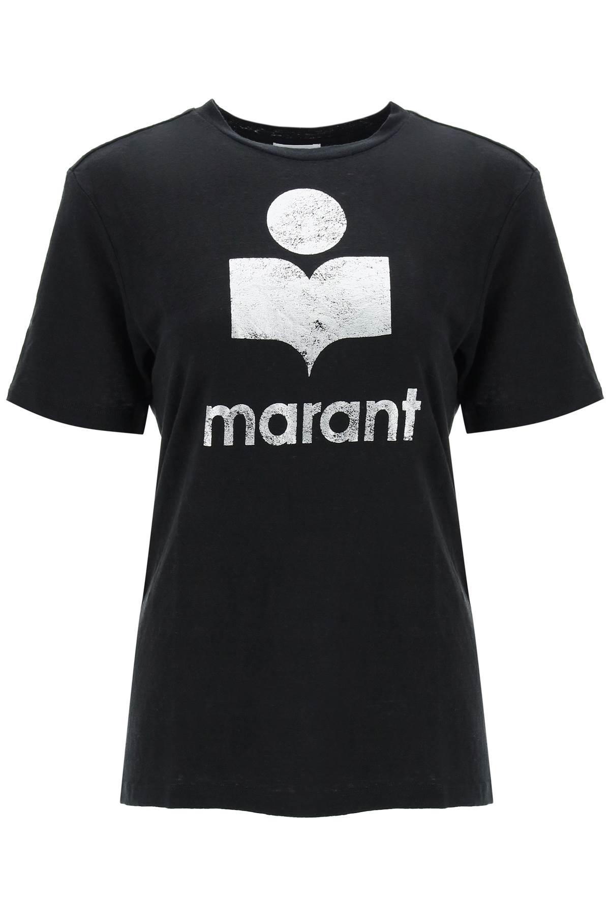 marant étoile logo printed crewneck t-shirt