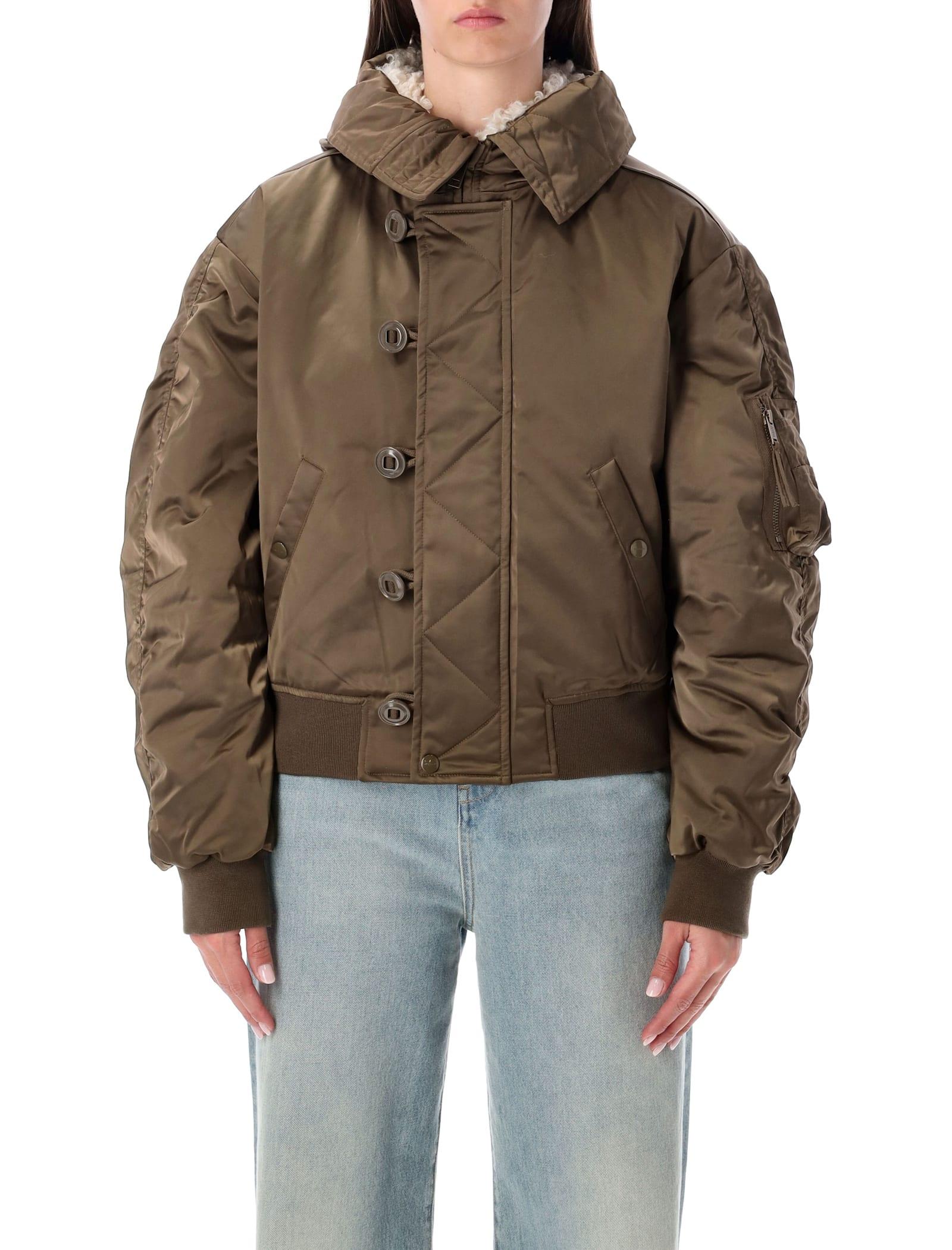 marant étoile marant étoile elisa short quilted satin jacket