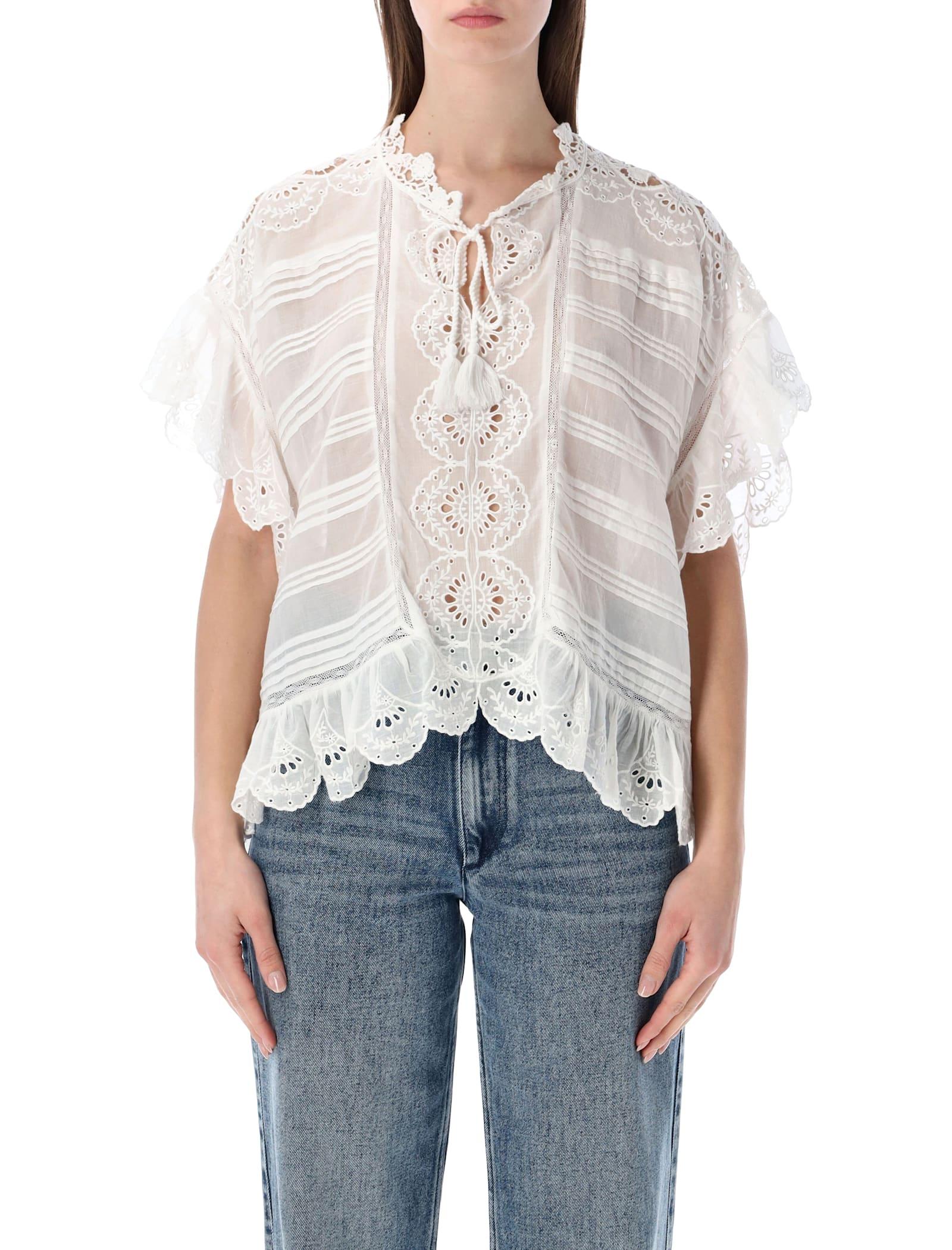 marant étoile marant étoile payton lace top