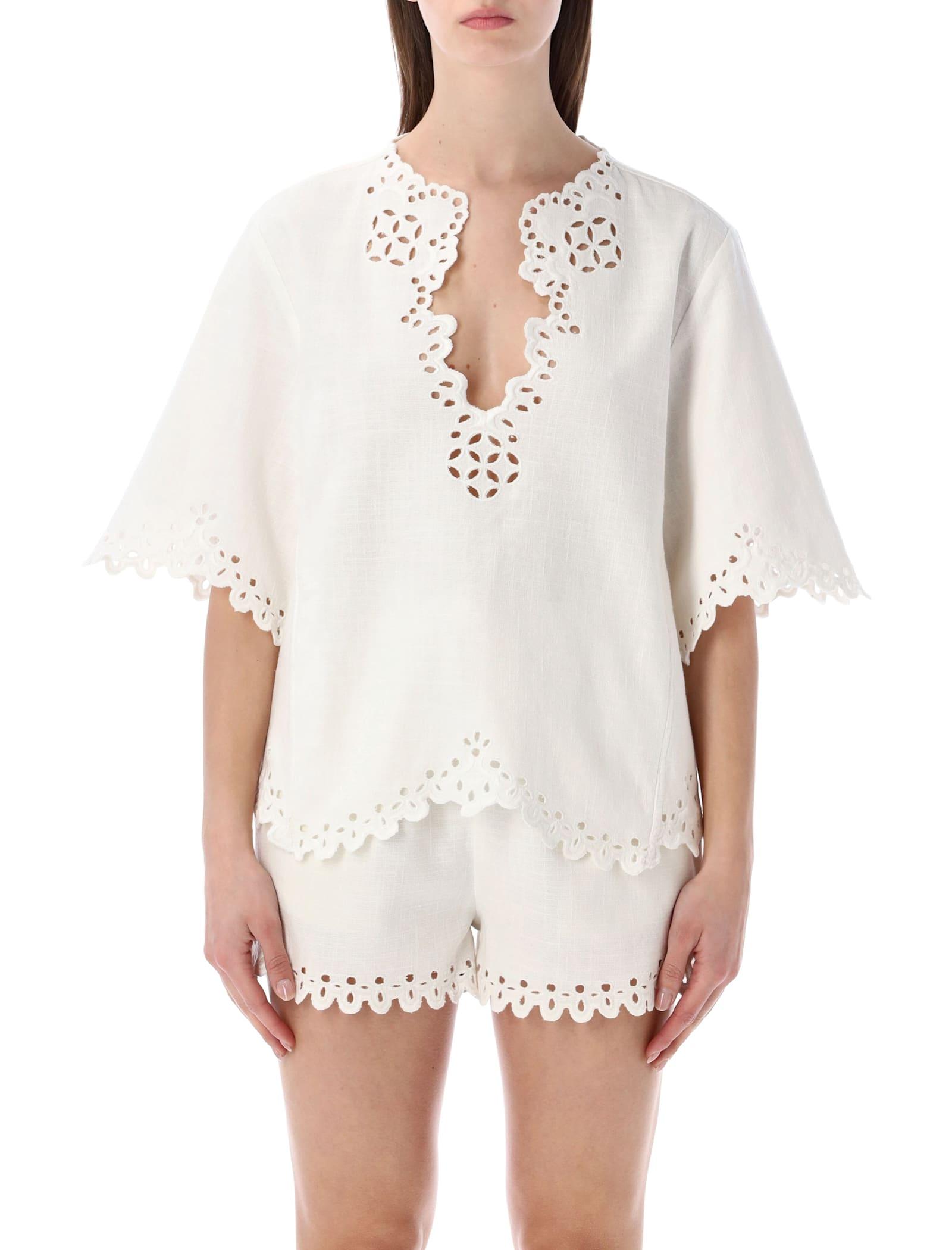 marant étoile marant étoile shana openwork top