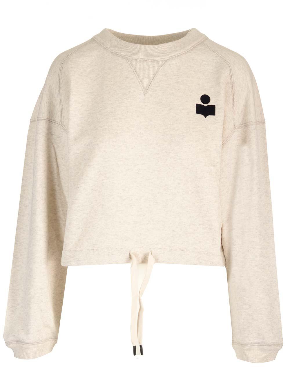 marant étoile margo cropped sweatshirt