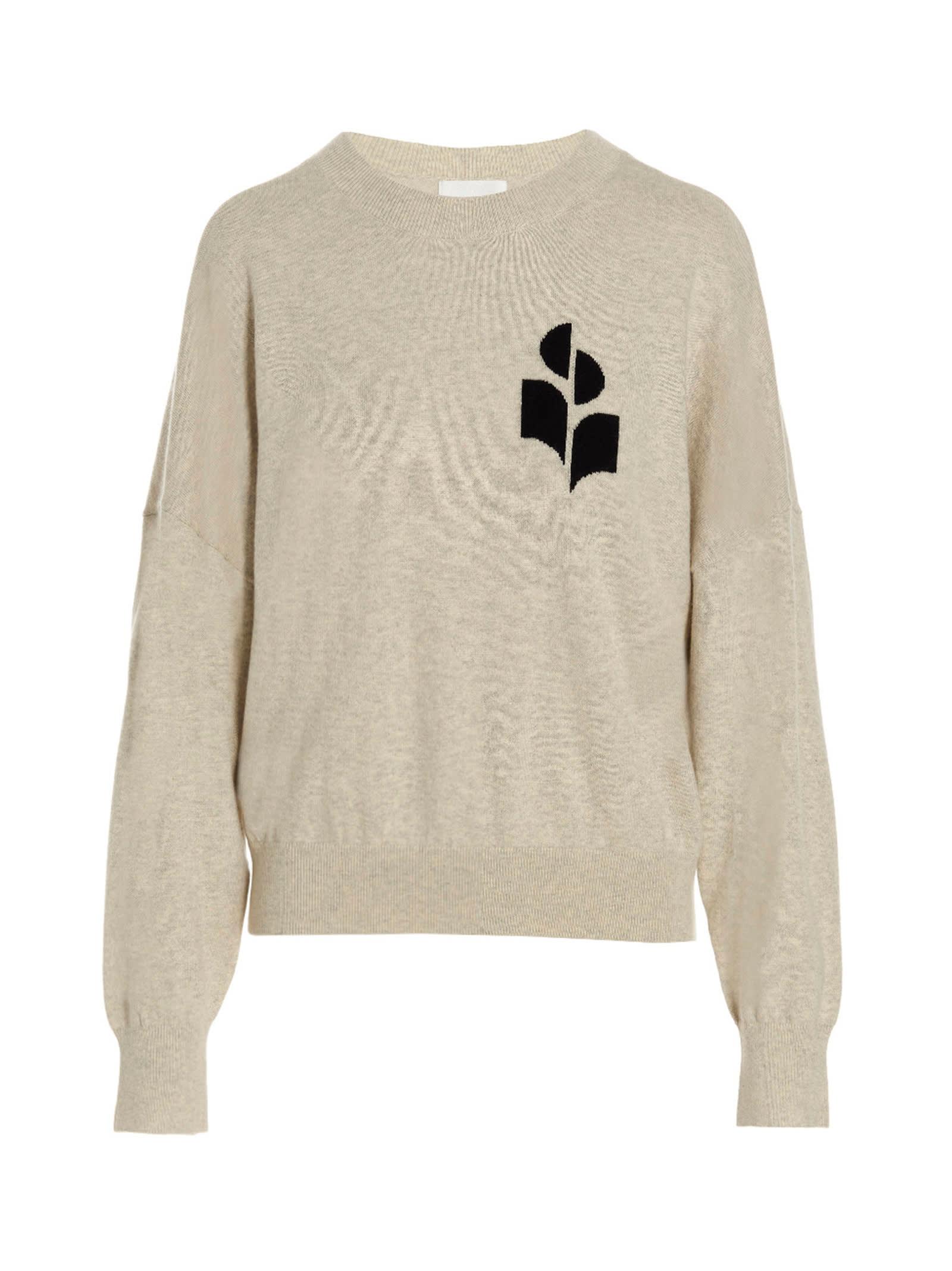 marant étoile marisans sweater with logo intarsia