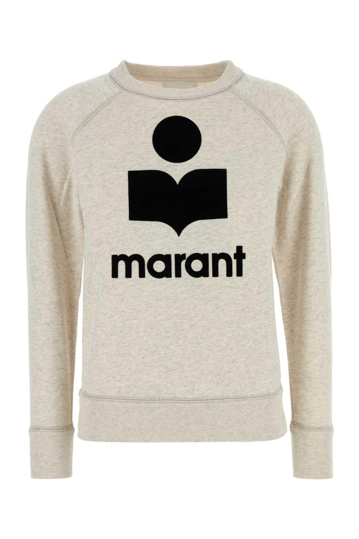 marant étoile melange sand cotton blend millyny sweatshirt