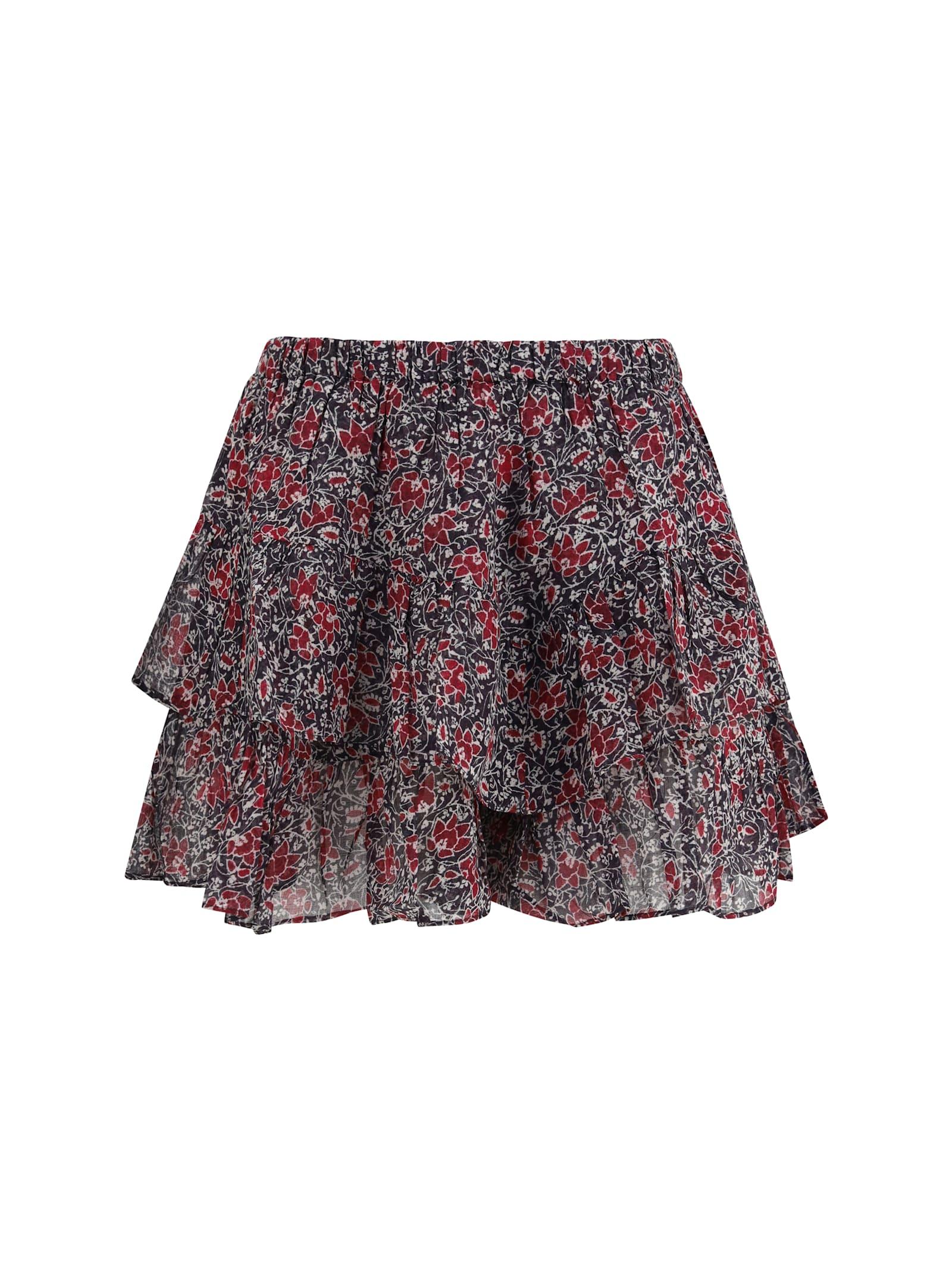 marant étoile printed cotton shorts