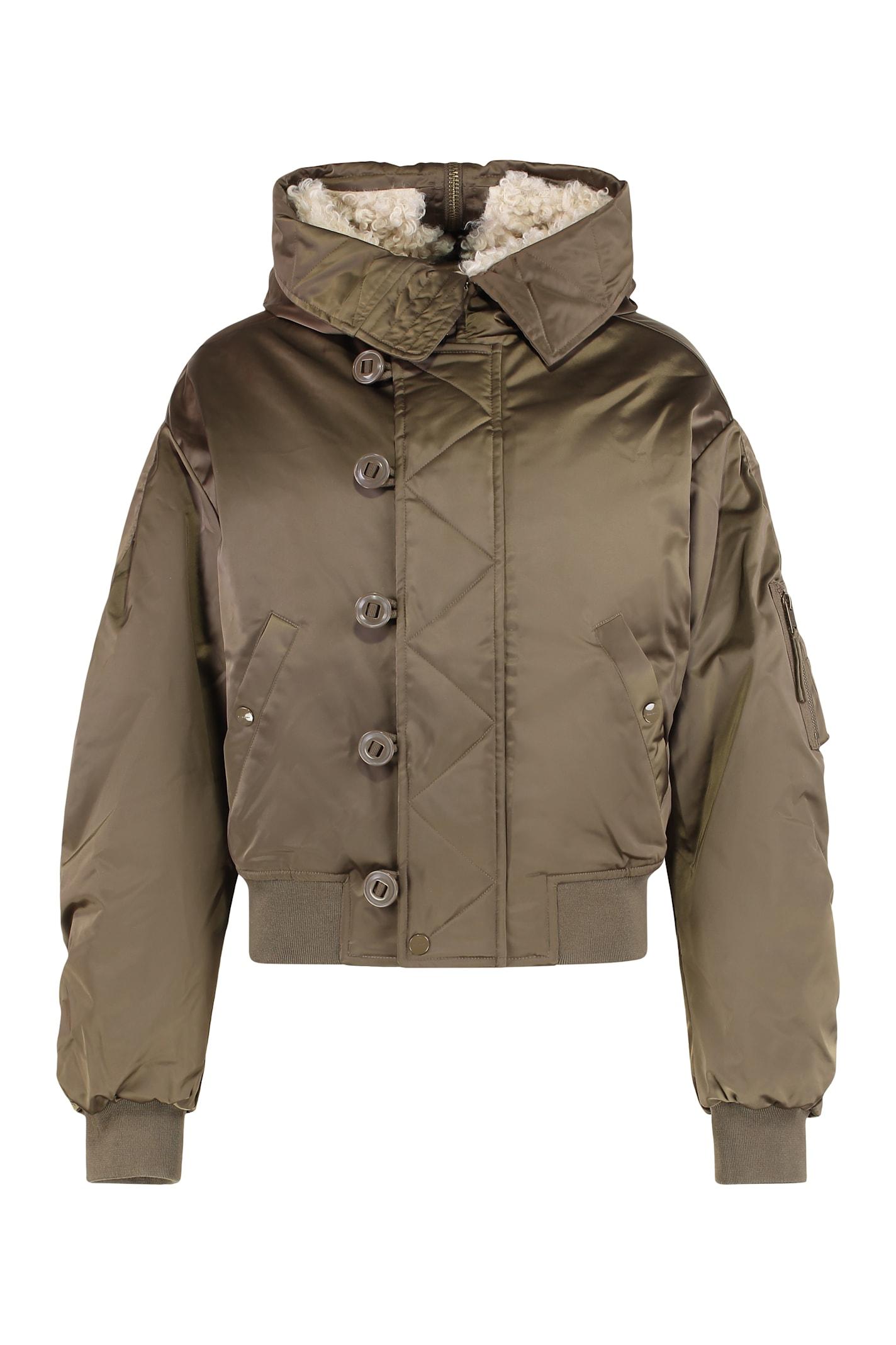 marant étoile short quilted satin coat elisa