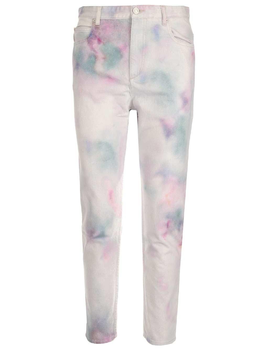 marant étoile tiedye effect jeans