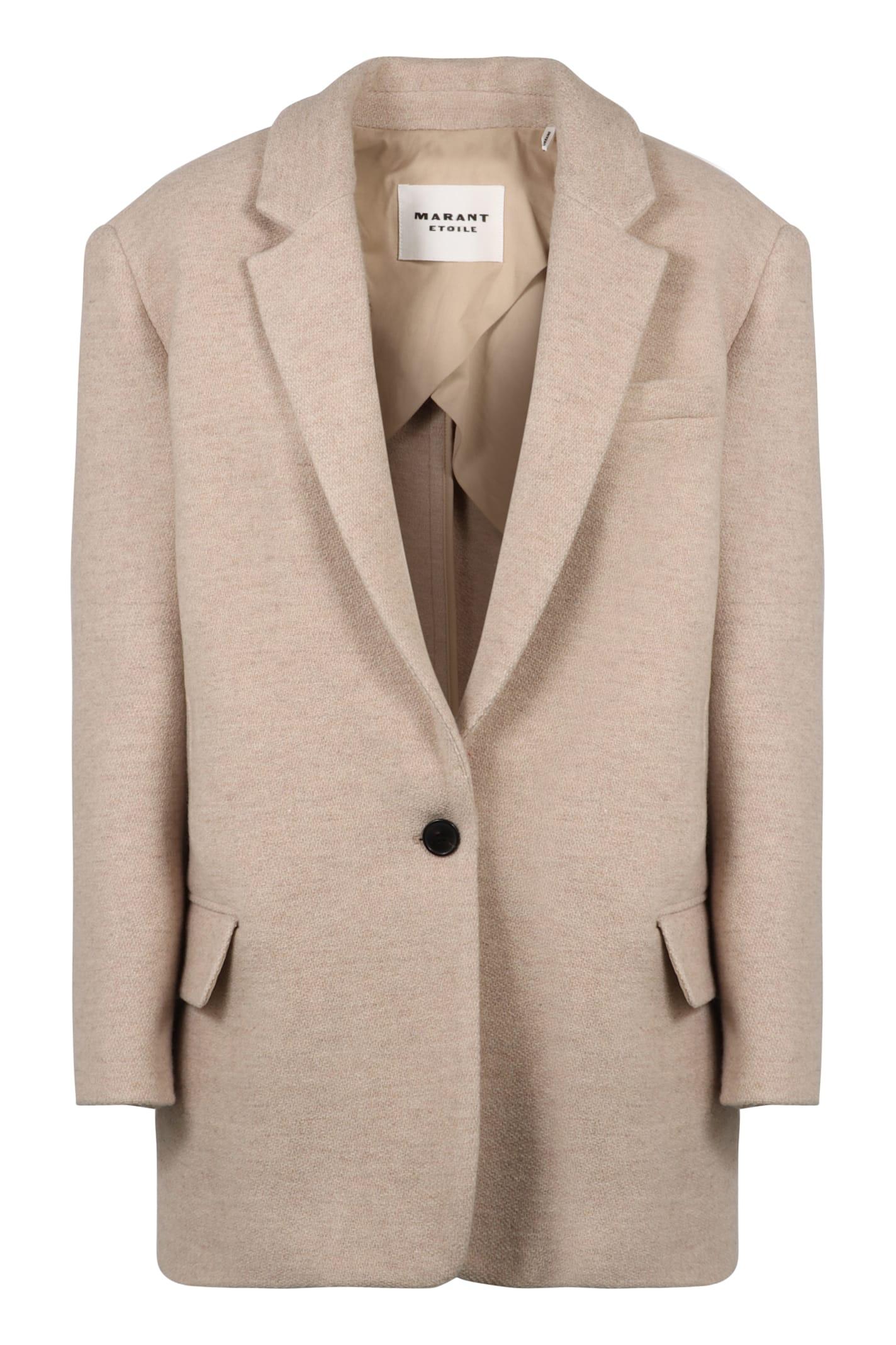 marant étoile wool single-breasted blazer