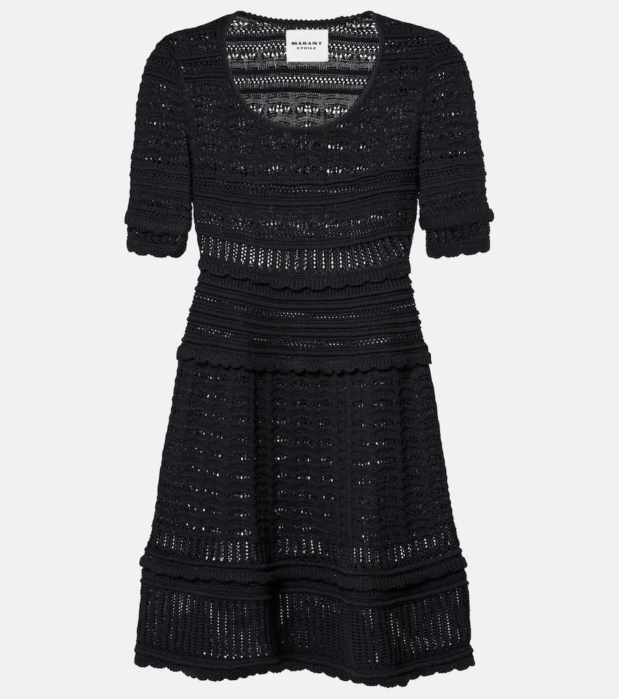 marant etoile abril knitted cotton minidress