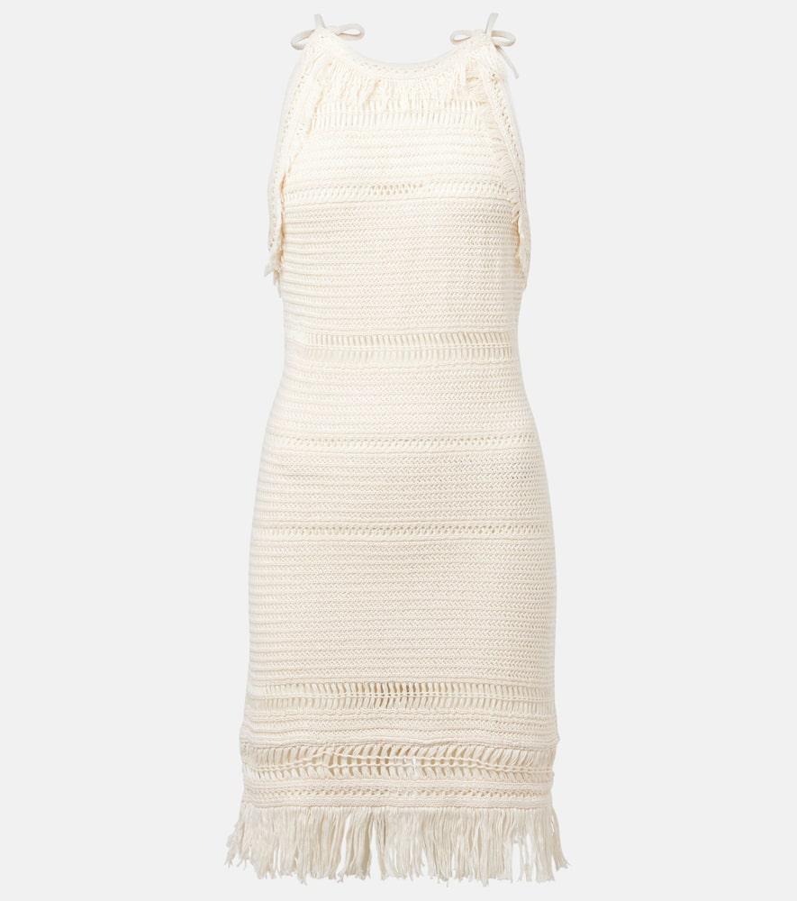 marant etoile araliage macramé cotton minidress