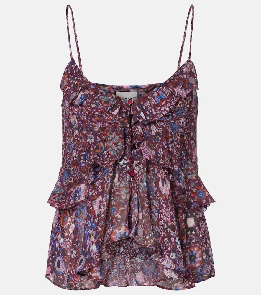 marant etoile briara printed top