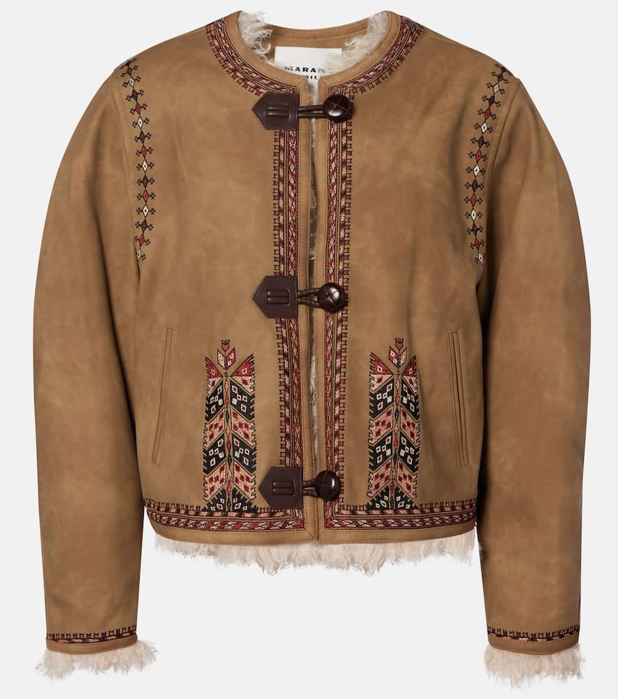 marant etoile cely embroidered jacket