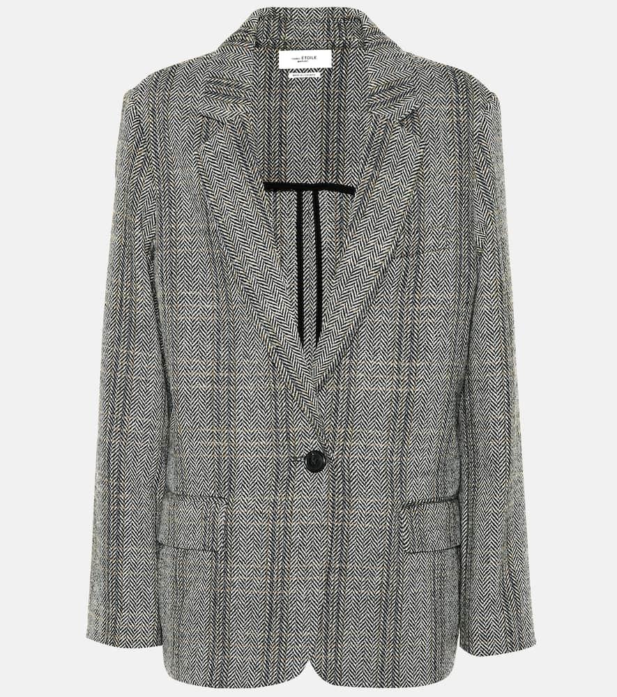 marant etoile charly checked wool blazer