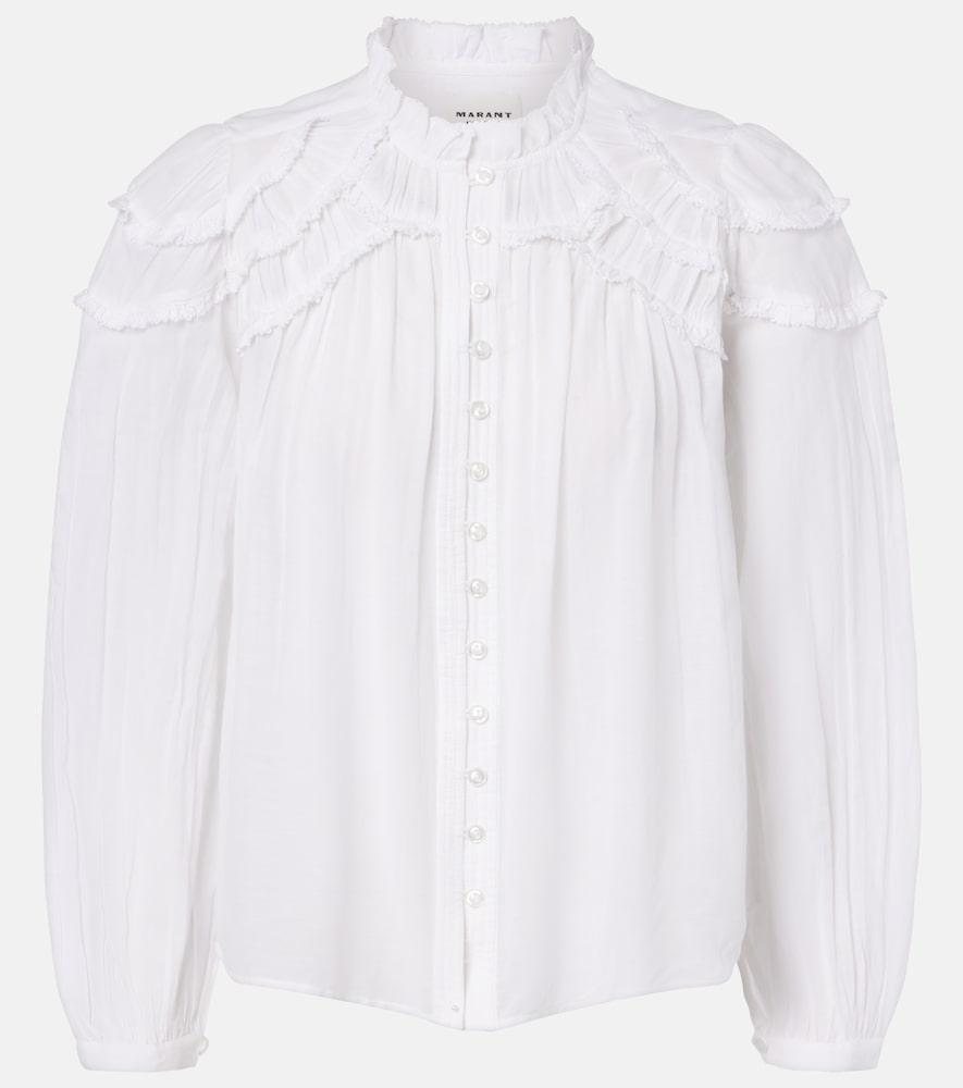 marant etoile christa ruffled cotton