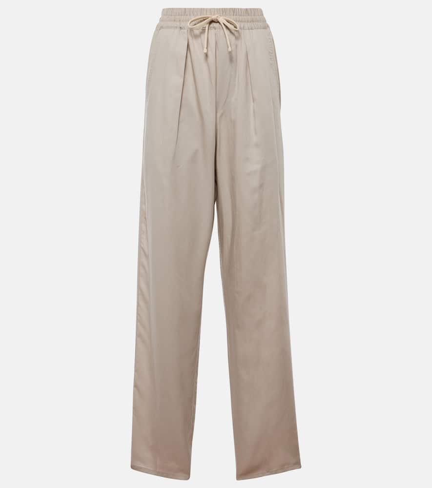 marant etoile cotton straight pants