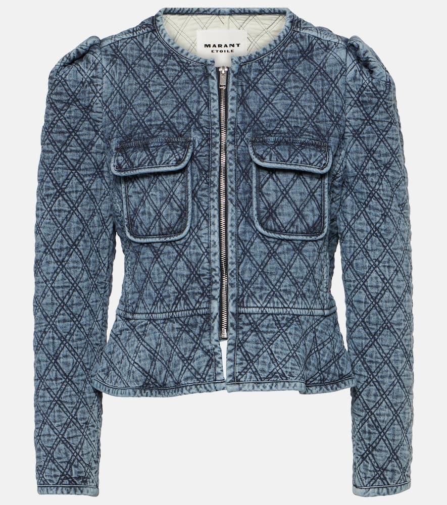 marant etoile deliona quilted cotton jacket