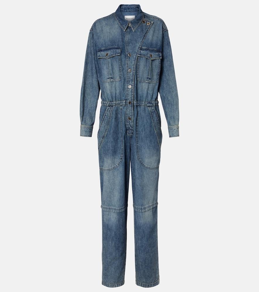 marant etoile denim jumpsuit