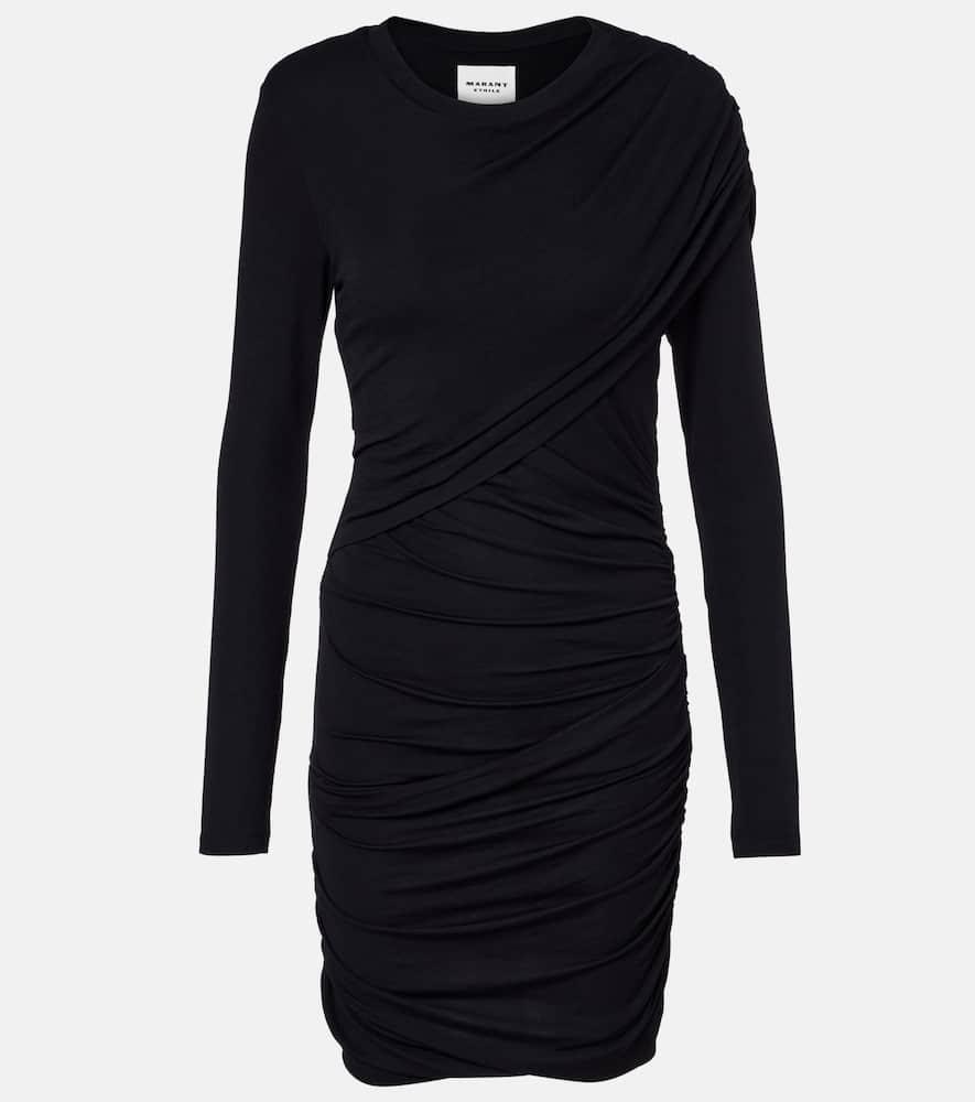 marant etoile denise draped jersey minidress