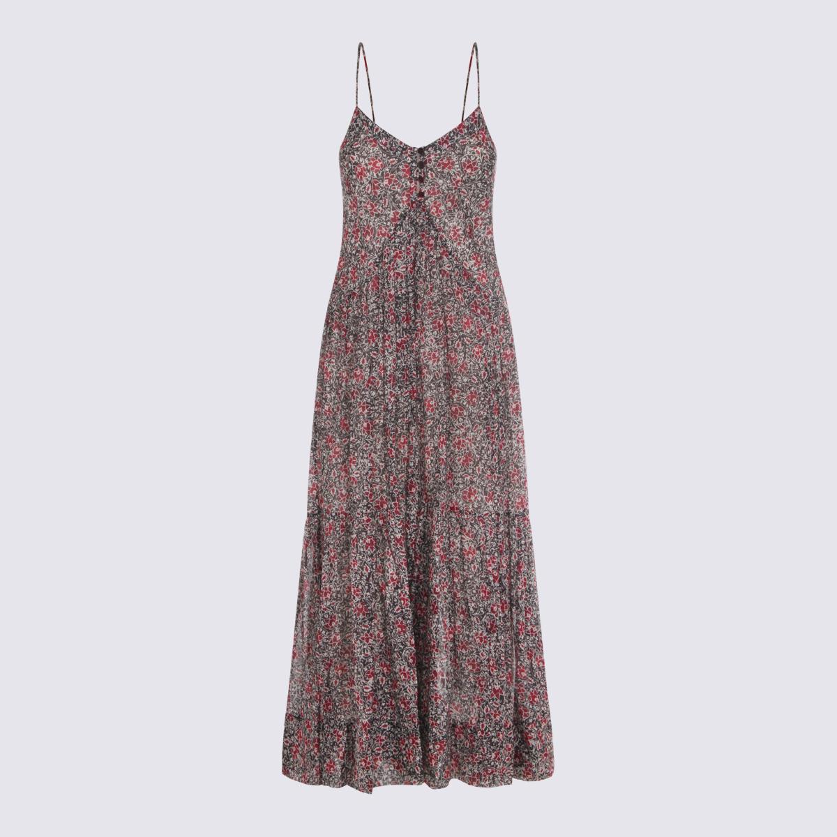 marant etoile dresses crushed berry _100 % co - women