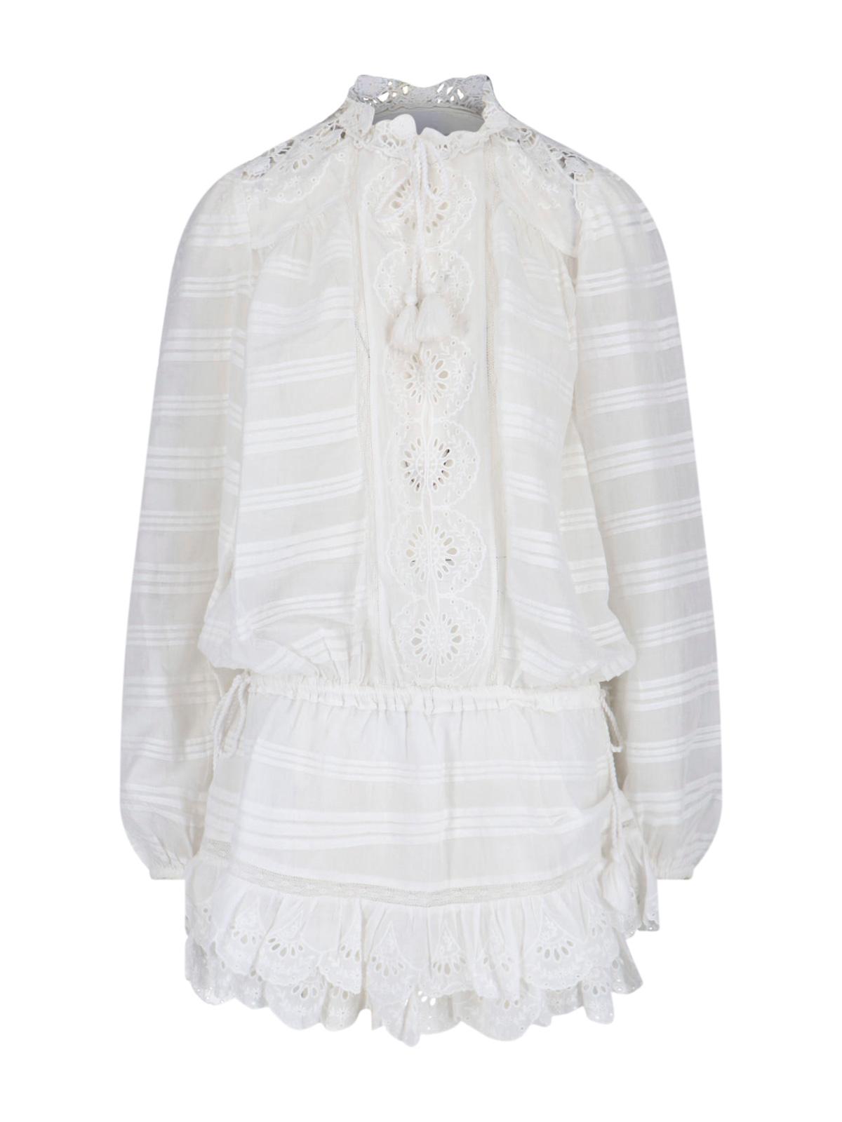 marant etoile dresses white main material: cotton - women