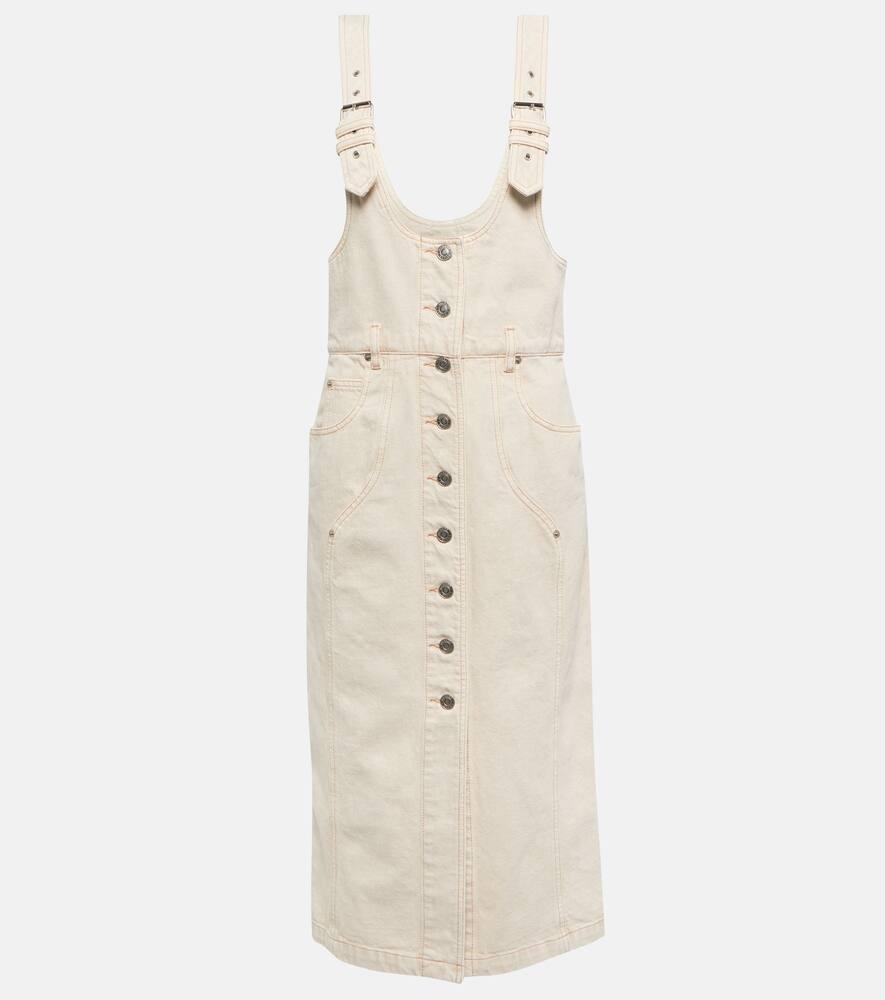 marant etoile filipine denim mini dress