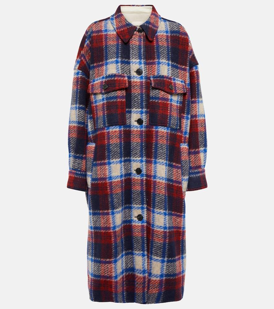 marant etoile fontizi checked coat