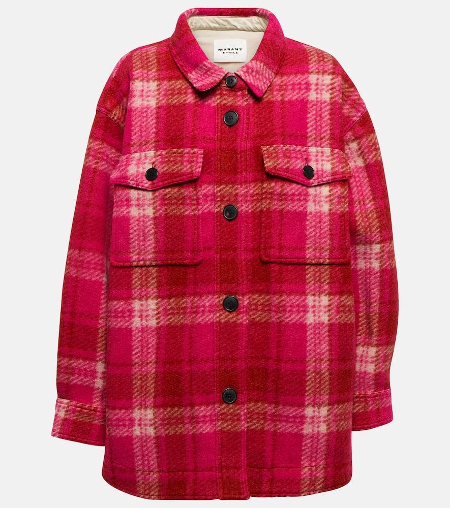 marant etoile harveli plaid wool