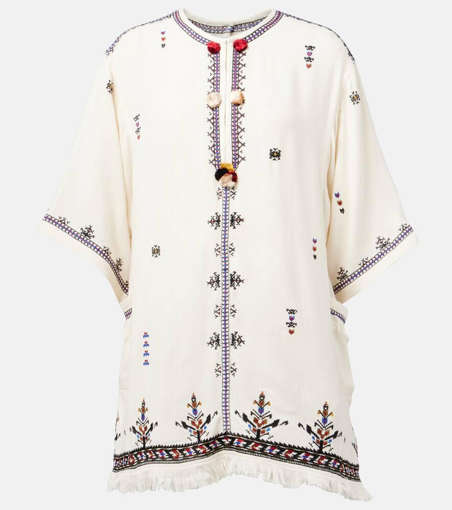 marant etoile kressy embroidered minidress