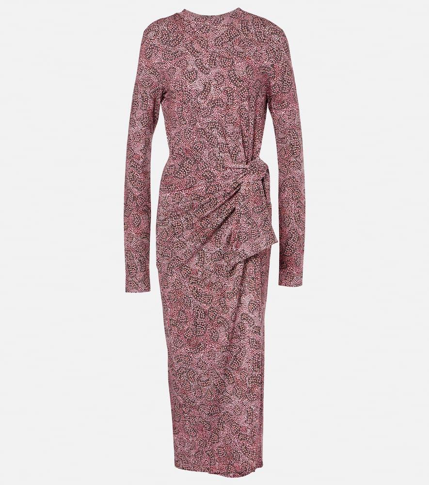 marant etoile lisy jersey wrap dress