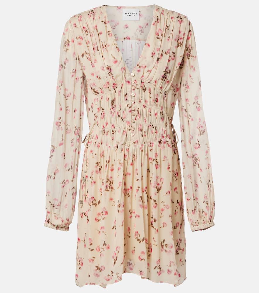 marant etoile loriena floral muslin minidress