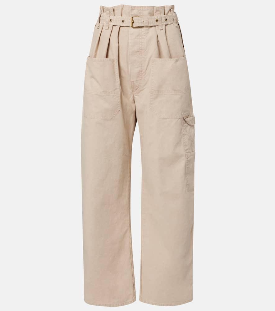 marant etoile mathilda cotton cargo pants