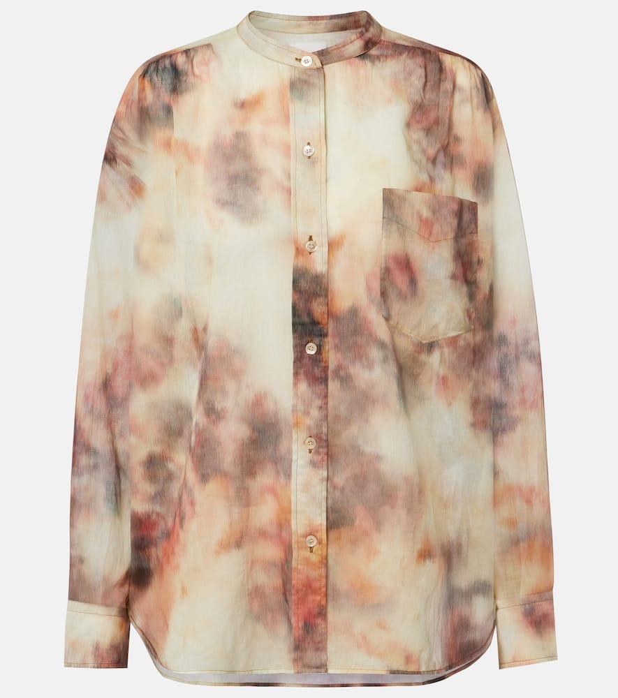 marant etoile mexika printed cotton shirt