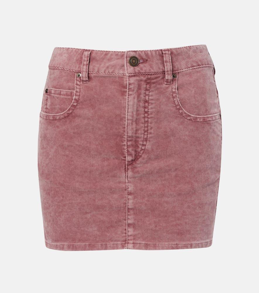 marant etoile olinda cotton corduroy miniskirt