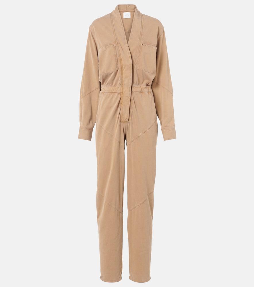 marant etoile remady cotton jersey jumpsuit
