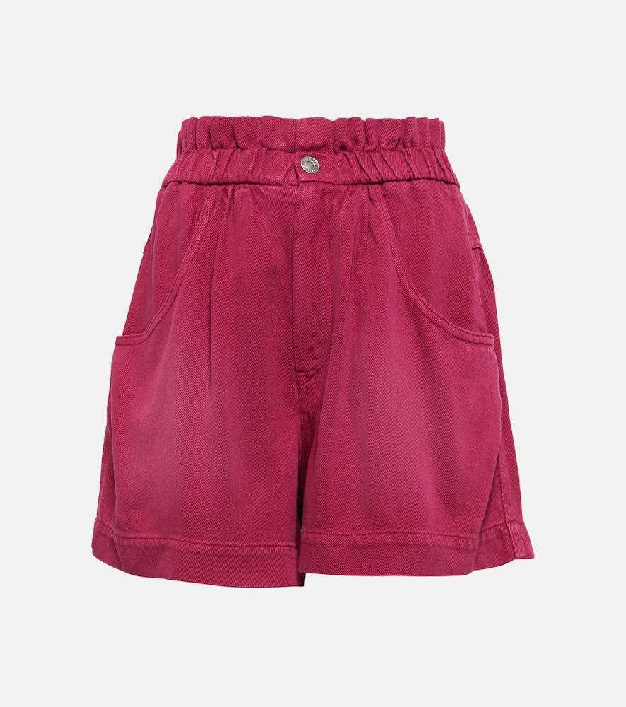 marant etoile titea denim shorts