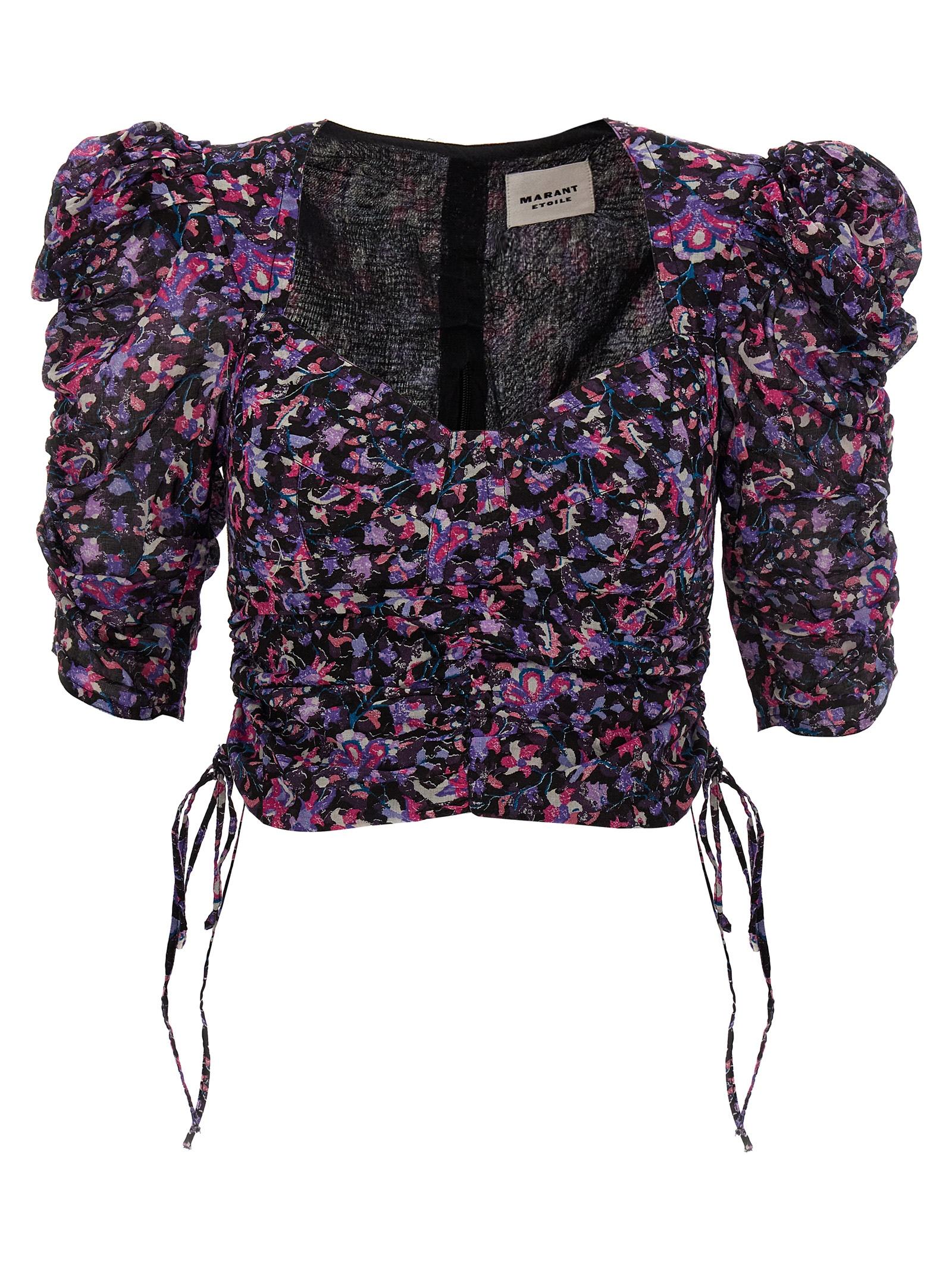 marant etoile top galaor multicolor cotton tops - women